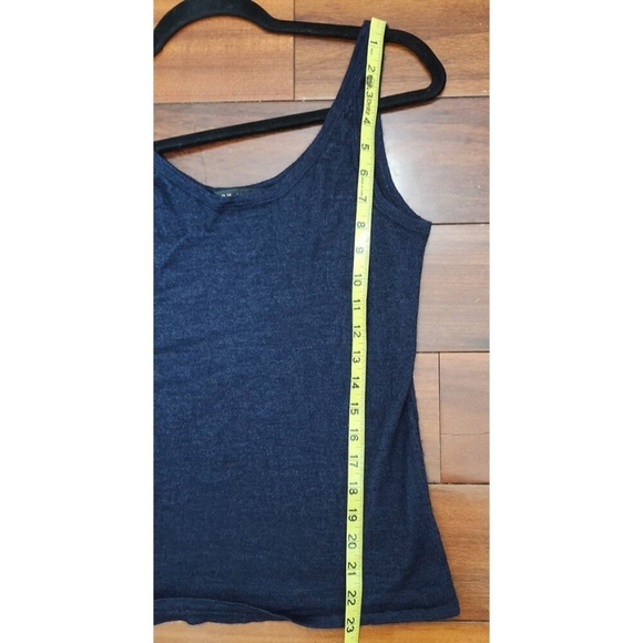 Ralph Lauren Womens Tank Top Navy Blue Knit Sleeveless Scoop Neck L Soft Soft - Picture 6 of 7